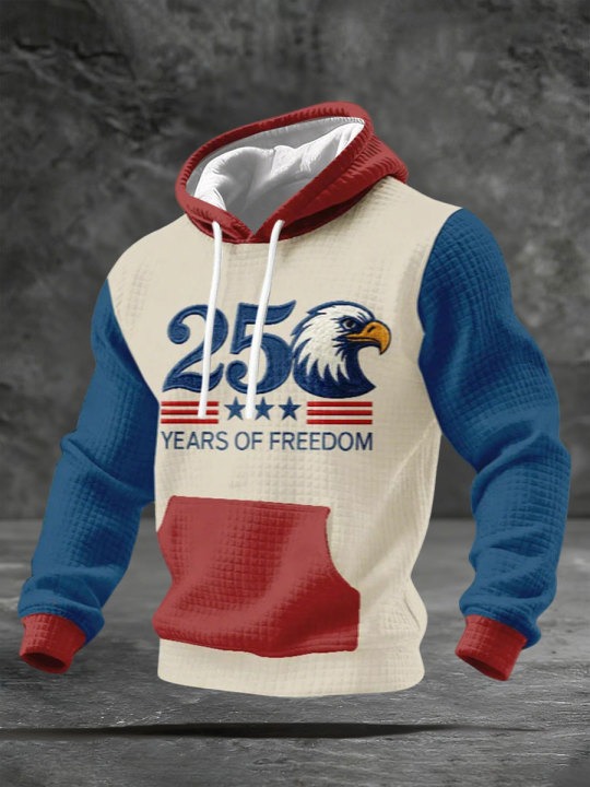Men's America 250 Print Casual Hoodie