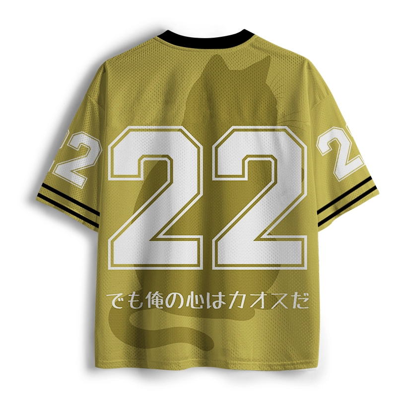 Tokyo-Tiger Tea Time With A Black Cat Mesh Jersey