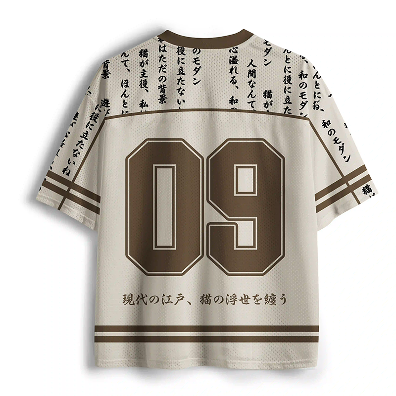 Tokyo-Tiger Samurai Cats Assemble Mesh Jersey