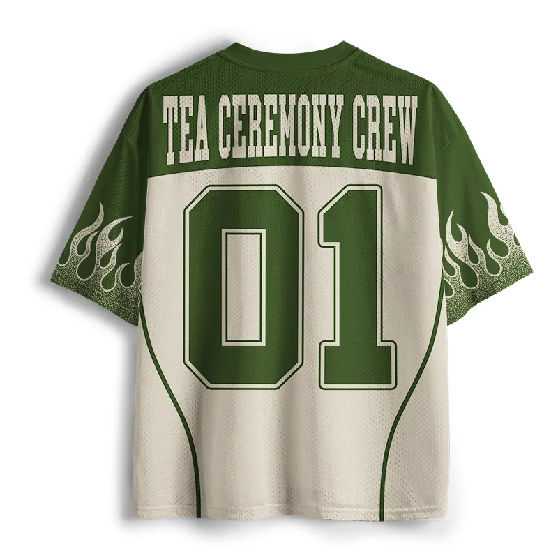 Tokyo-Tiger Woodblock Print Frog Mesh Jersey