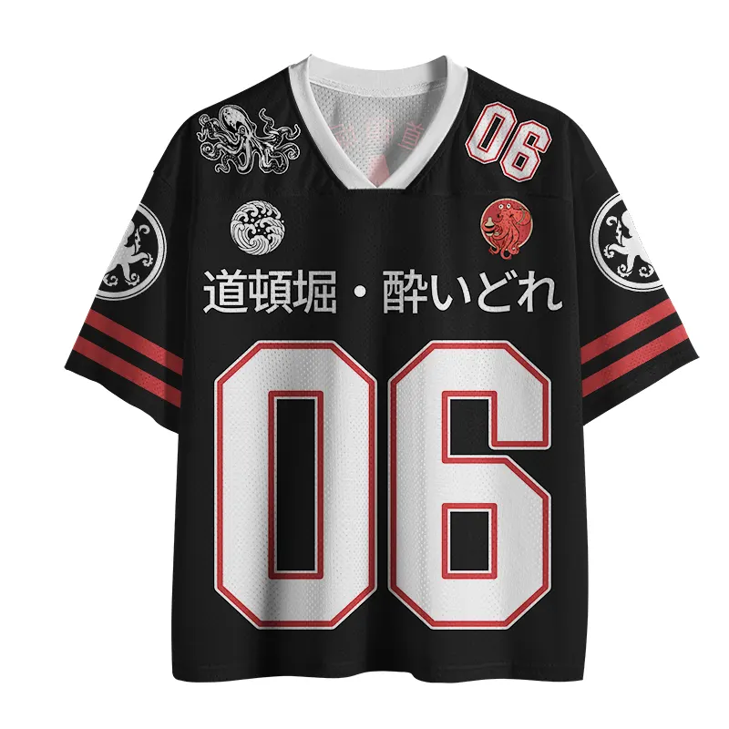 Tokyo-Tiger Drunken Octopus Japan Mesh Jersey