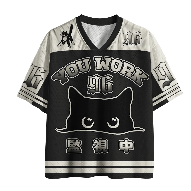 Tokyo-Tiger A Cat That Spies Mesh Jersey