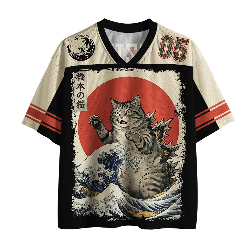 Tokyo-Tiger Catzilla Is Causing Destruction Mesh Jersey