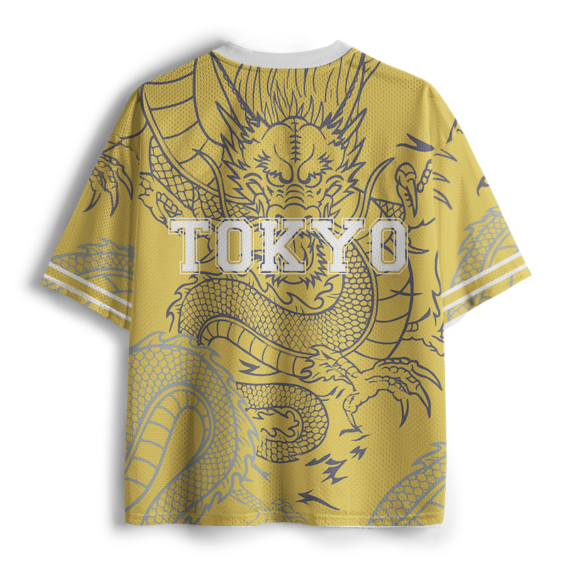 Tokyo-Tiger Japanese Rise Of The Dragon Mesh Jersey