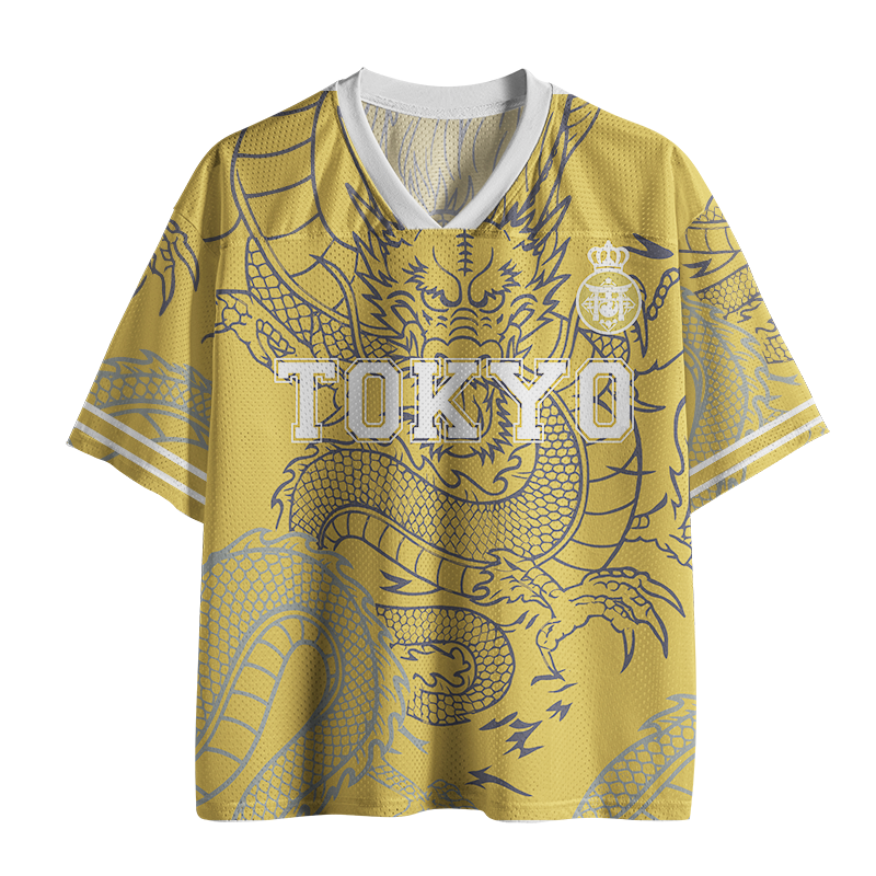 Tokyo-Tiger Japanese Rise Of The Dragon Mesh Jersey