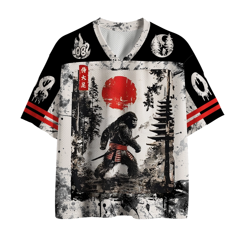 Tokyo-Tiger Japanese Samurai Bigfoot Mesh Jersey