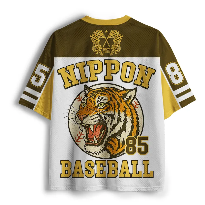 Tokyo-Tiger Osaka Japan Baseball Team Mesh Jersey