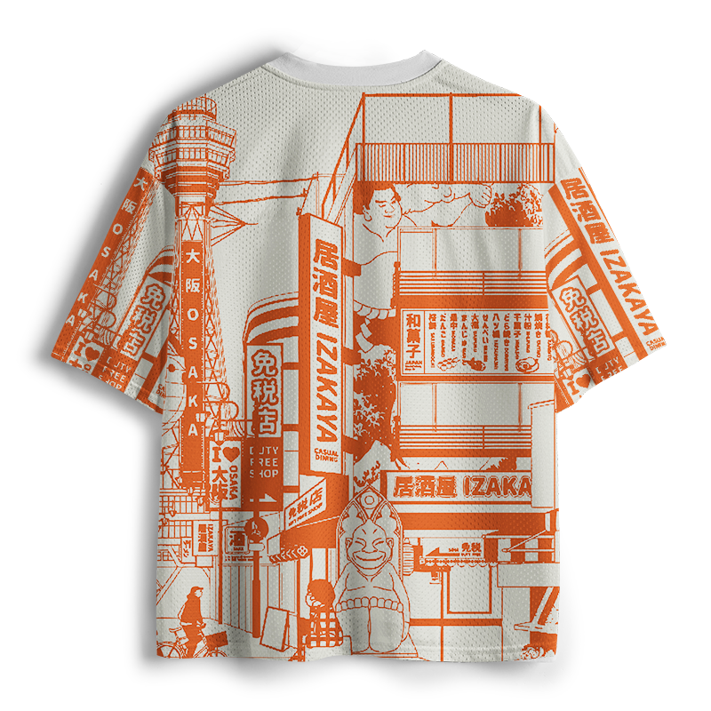 Tokyo-Tiger Izakaya Japanese Mesh Jersey