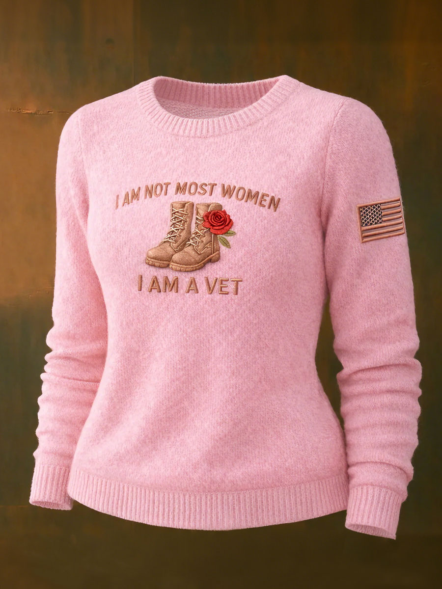 Women's I am not most girls I am a veteran tops