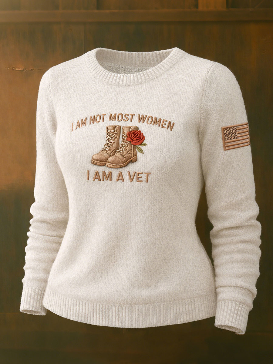 Women's I am not most girls I am a veteran tops