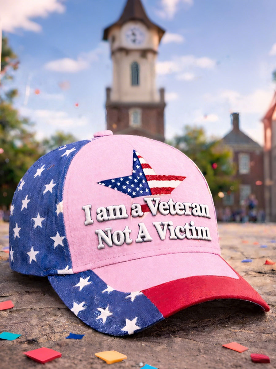 Women's I am a veteran not a victim hats