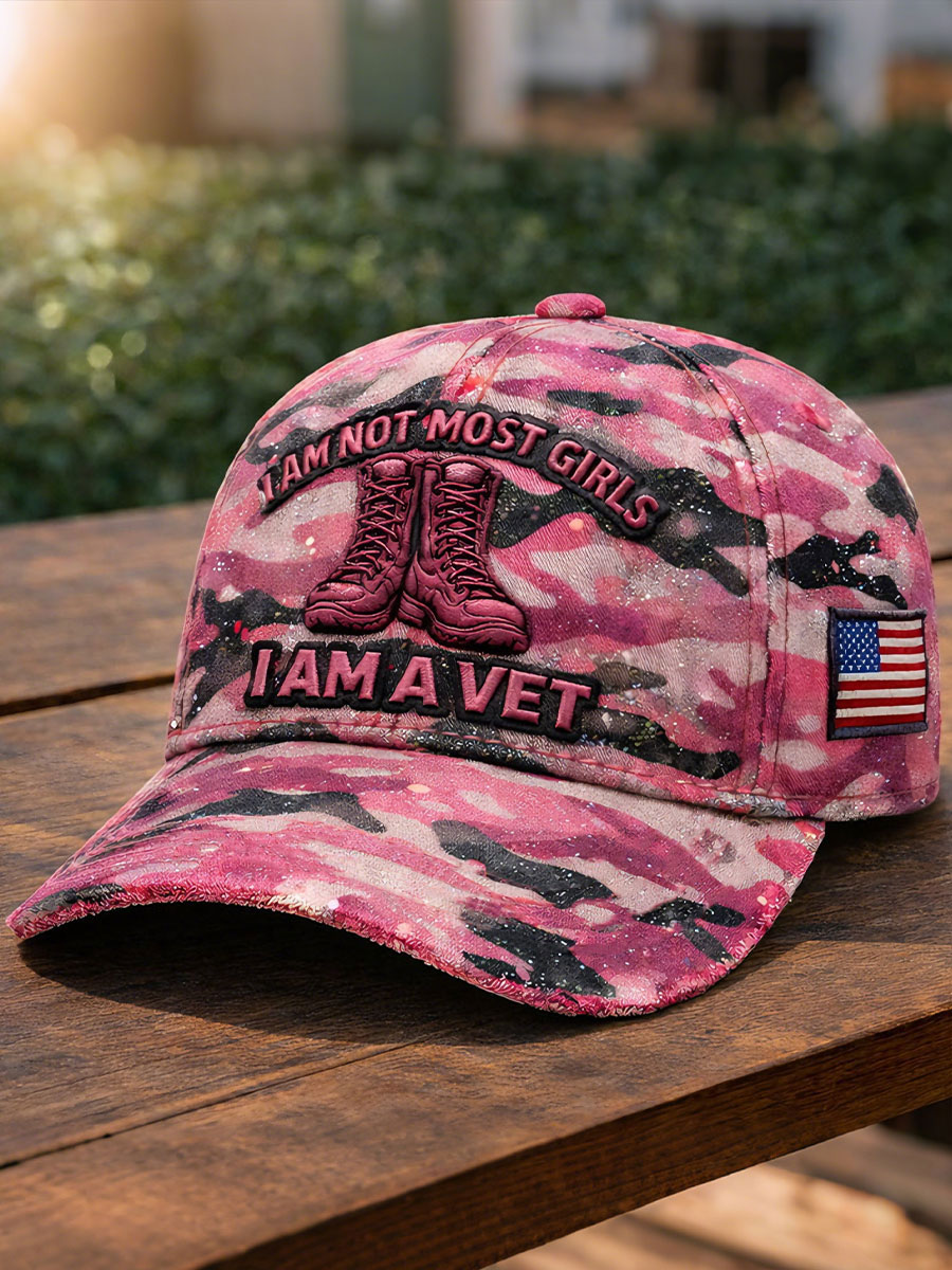 Women's I am not most girls I am a veteran Hats