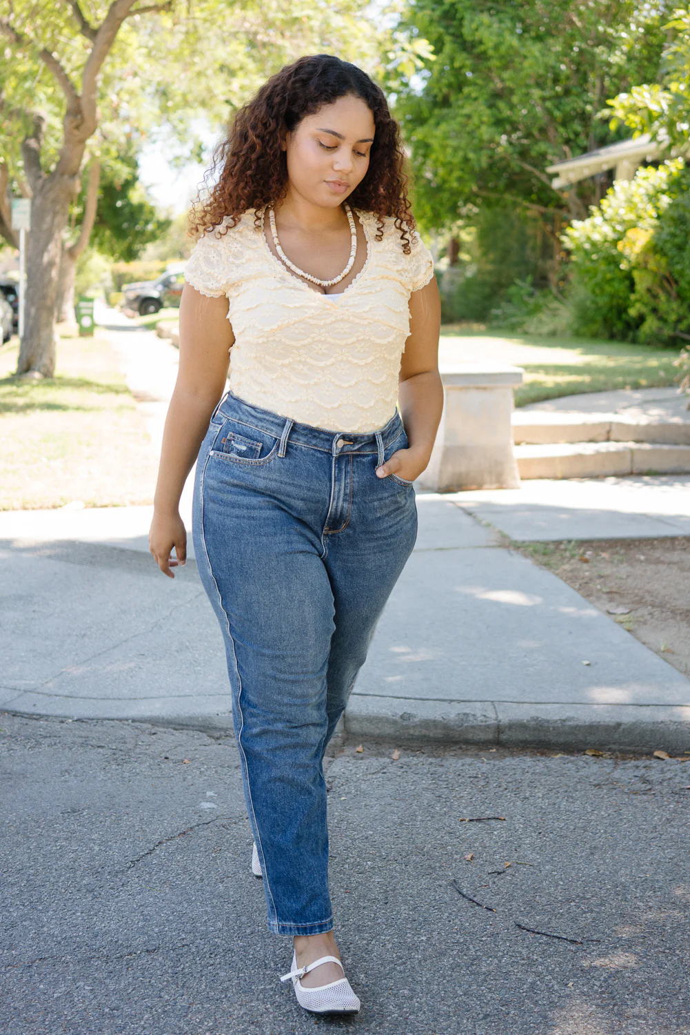 Riley High Rise Rigid Magic Straight Jeans - PLUS