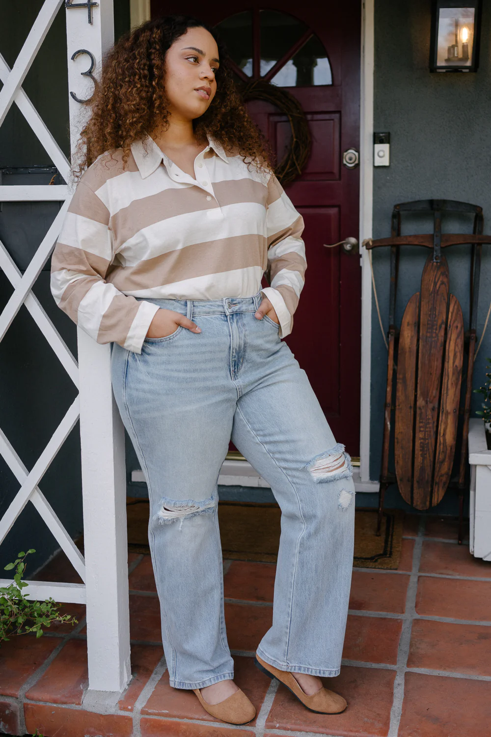 Laurel High Rise Rigid Magic 90's Straight Jeans - PLUS