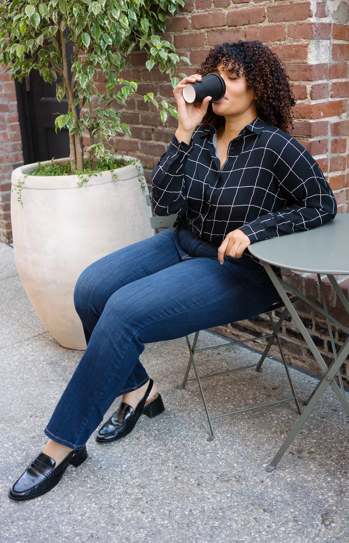 Paisley High Rise Straight Fit Classic Jeans - PLUS