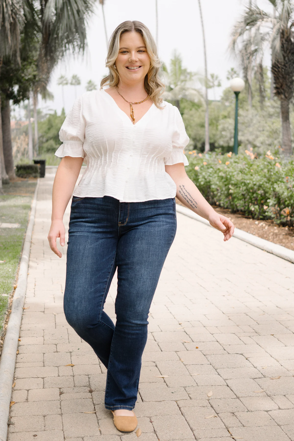 Cleo Dark Dream Mid Rise Bootcut - PLUS