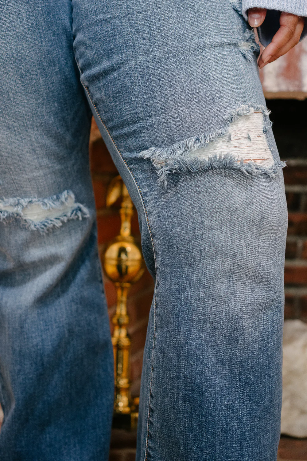 Indie Mid Rise Flare Jeans – Buttoned Up and Ready to Flaunt - PLUS