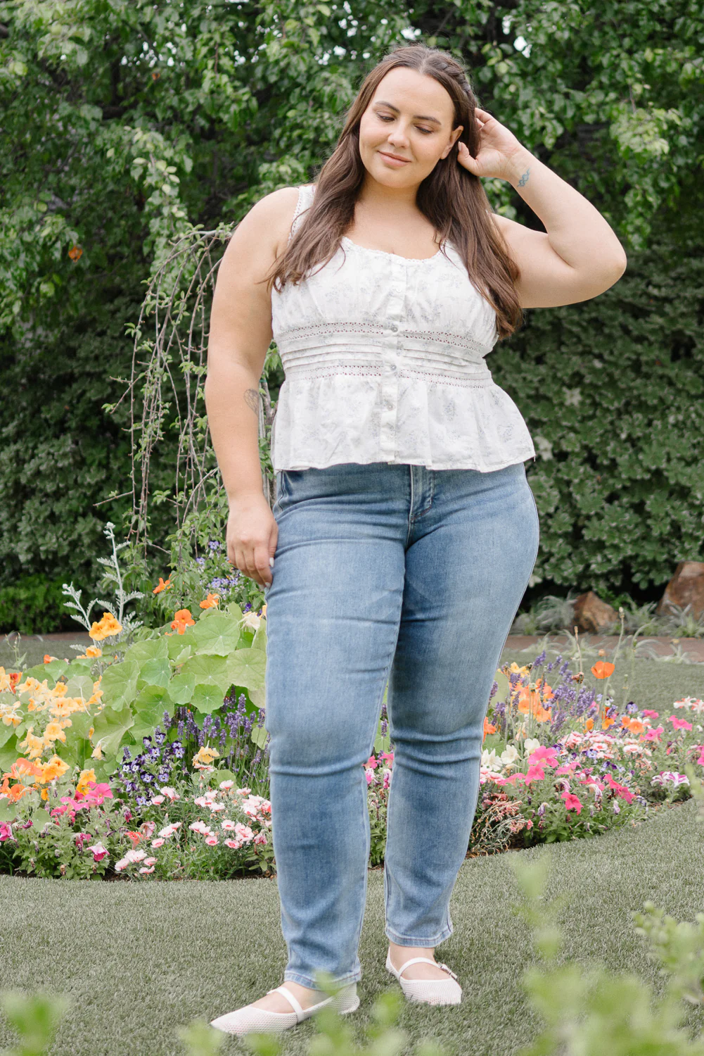 Kamila High Rise Tummy Control Straight Jeans - PLUS