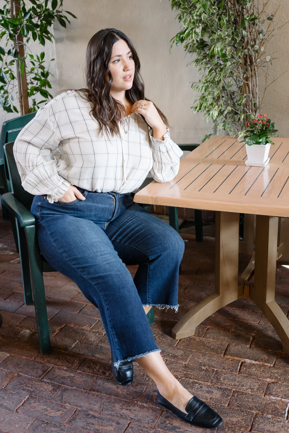 Heather High Rise Cropped Wide Leg - PLUS