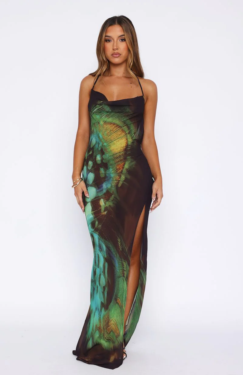Secret Sounds Maxi Dress Butterfly Dreams