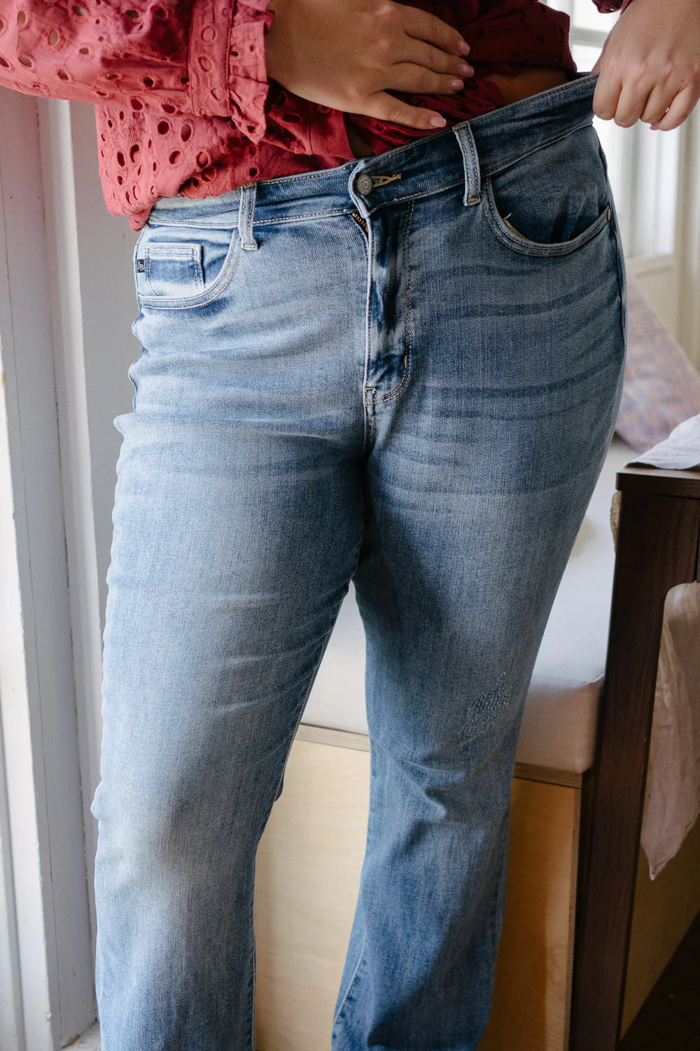 Ashley Mid Rise Bootcut Jeans - PLUS