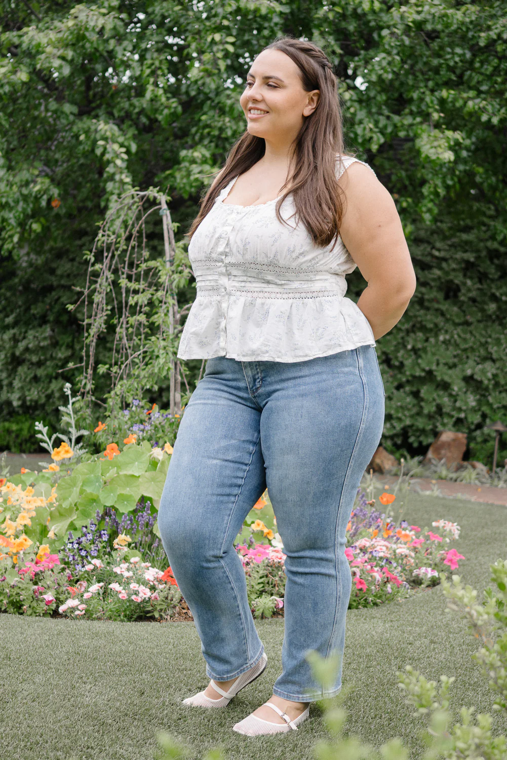 Kamila High Rise Tummy Control Straight Jeans - PLUS