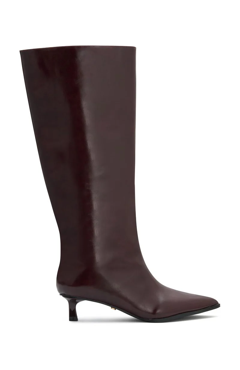 Juliette Knee High Boots Cherry Cola Crinkle