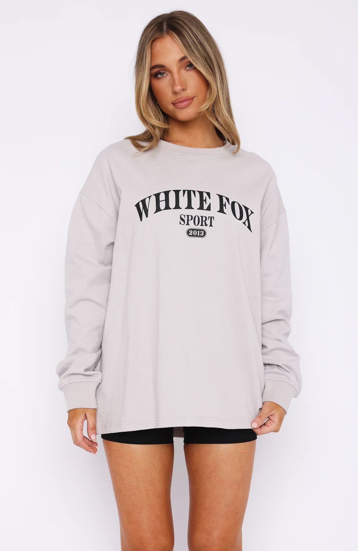 Stand With You Long Sleeve Oversized Tee Moon