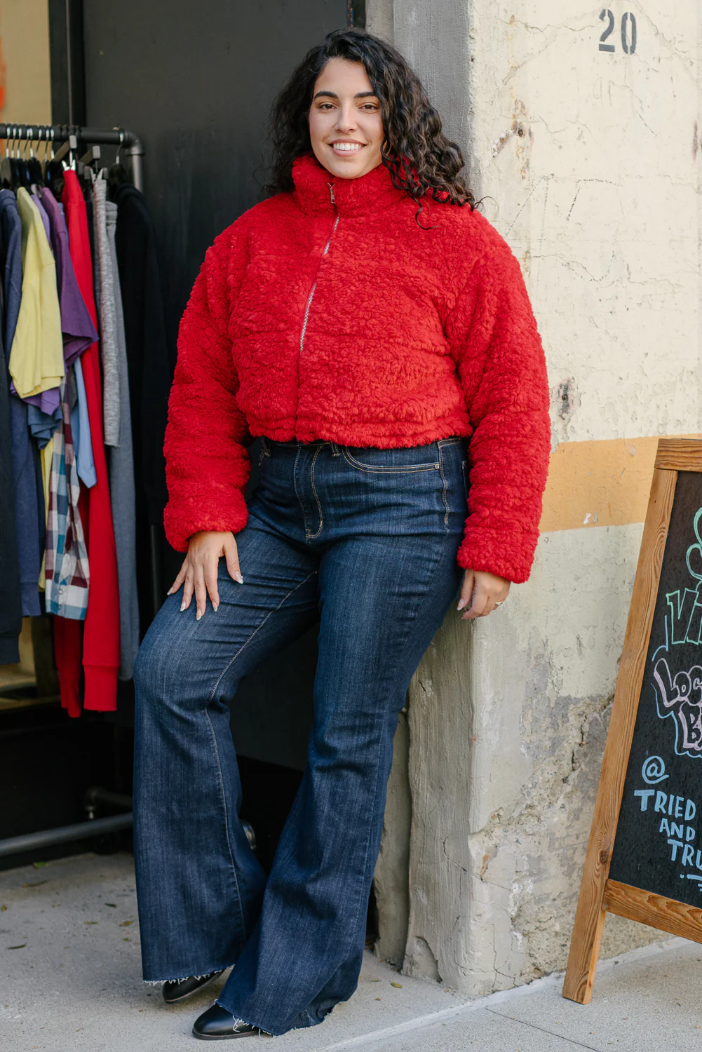 Lily High Rise Raw Hem Flare - PLUS