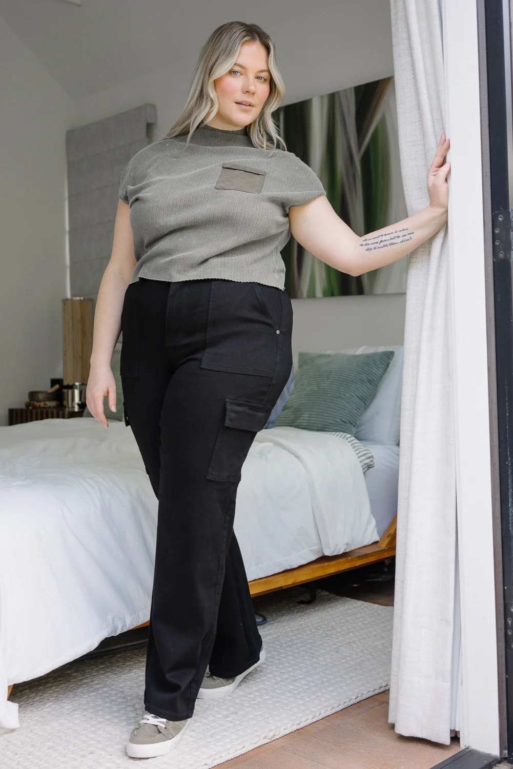 Krystal High Rise Cargo Wide Leg - PLUS