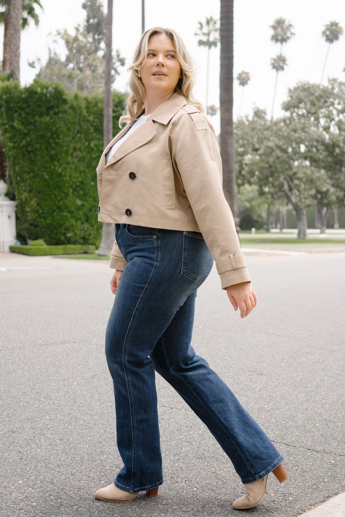 Skye Mid Rise Tummy Control Classic Straight Fit - PLUS