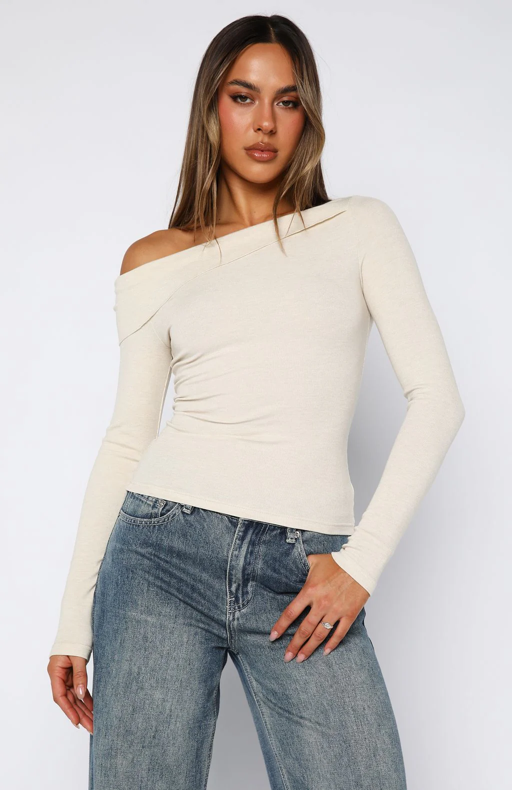 Swapping Digits Long Sleeve Top Oat