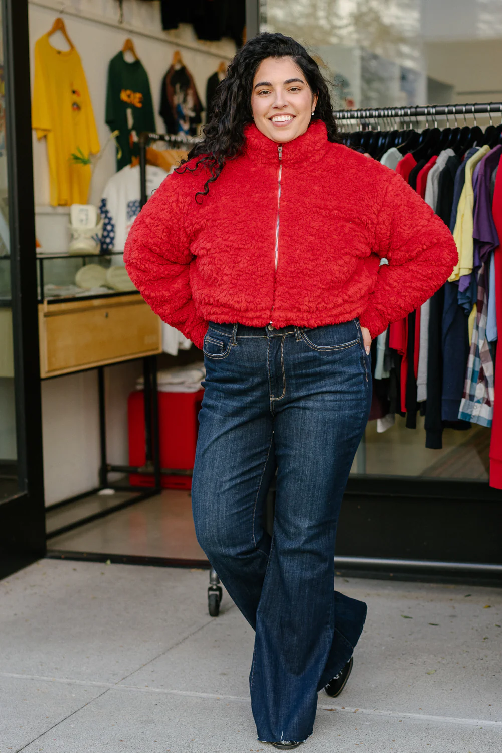 Lily High Rise Raw Hem Flare - PLUS