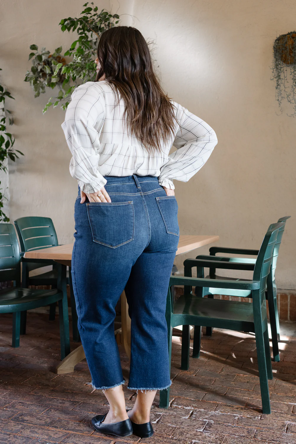 Heather High Rise Cropped Wide Leg - PLUS