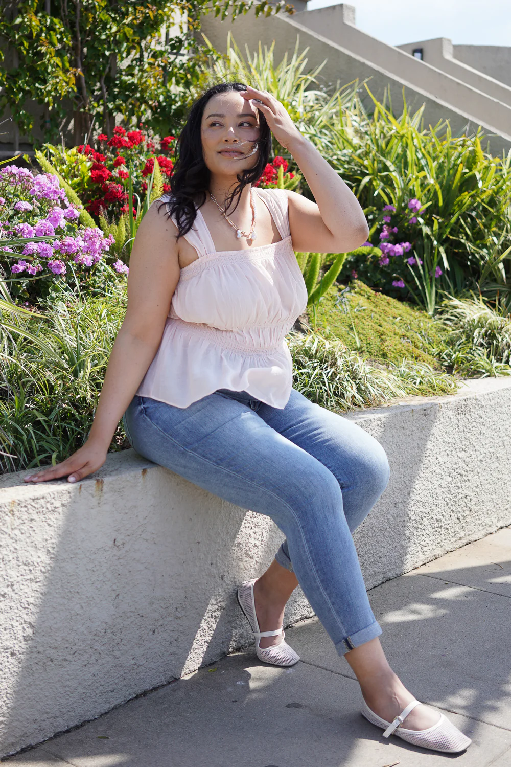 Michelle Mid Rise Vintage Wash Boyfriend Jeans - PLUS