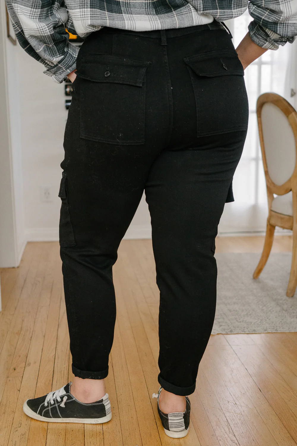 Celeste High Rise Cuffed Cargo Joggers - PLUS