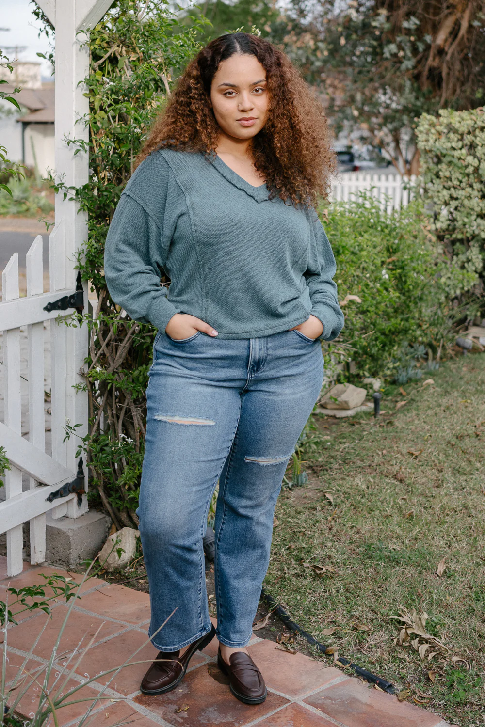 Ophelia Mid Rise Dad Jeans - PLUS