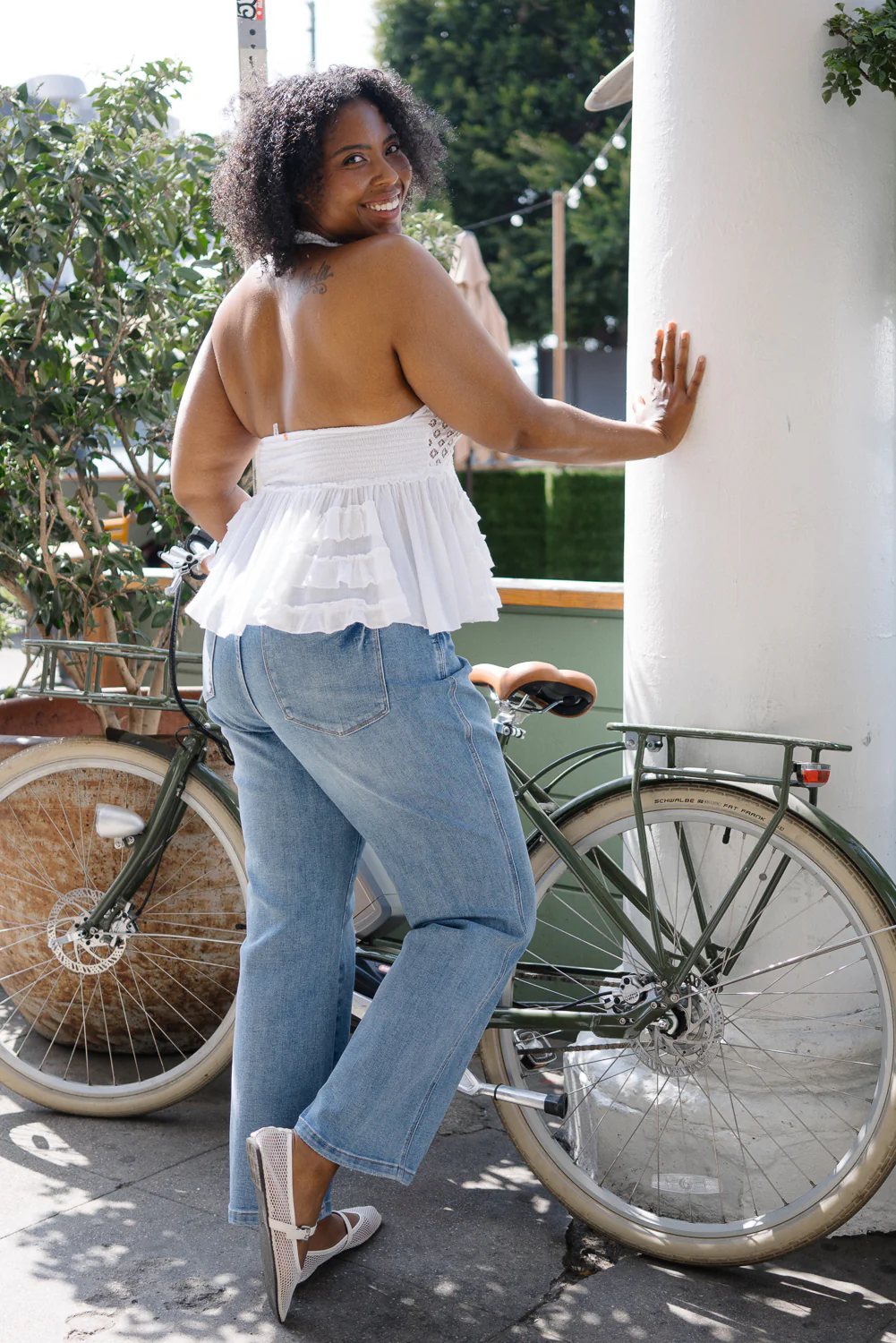 Haven Mid Rise Tummy Control Vintage Wash Straight Jeans - PLUS