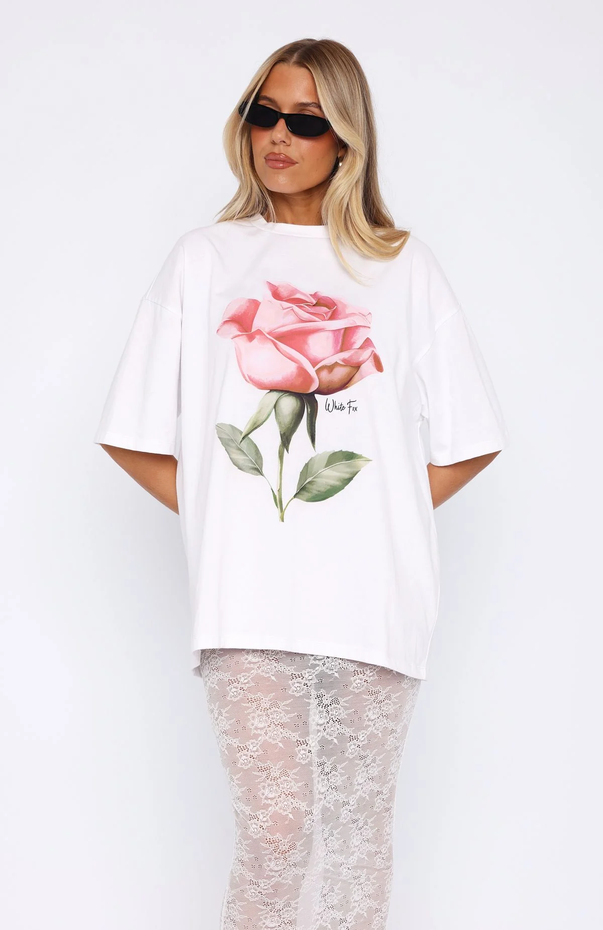 Ride It Out Oversized Tee White