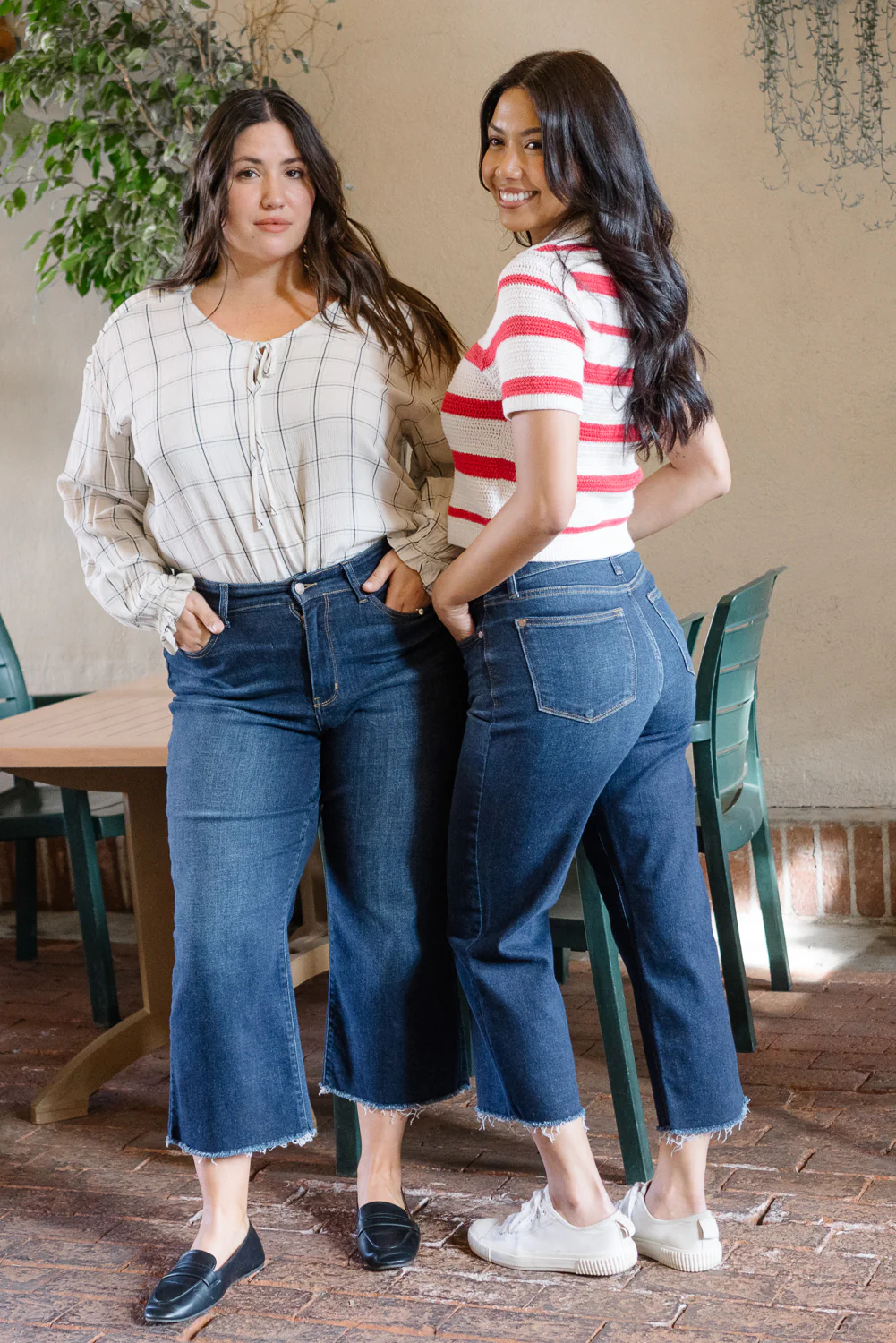 Heather High Rise Cropped Wide Leg - PLUS