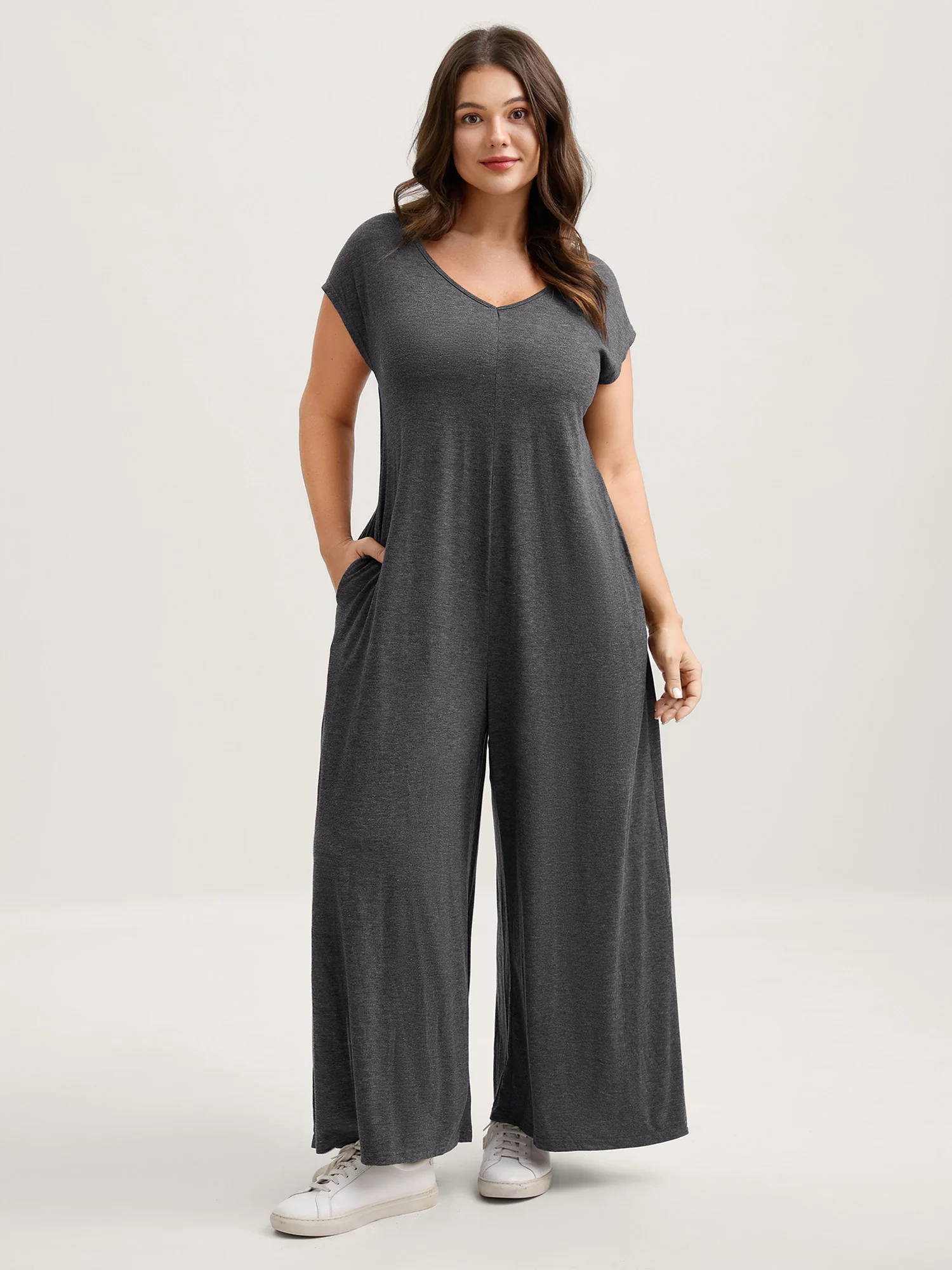 Supersoft Waist-Contouring Wide-Leg Jumpsuit