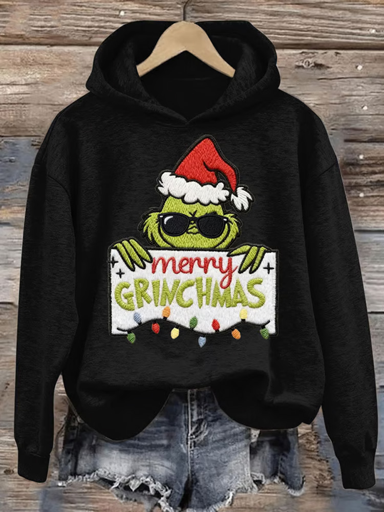 Grinch Print Sweatshirt  ACE