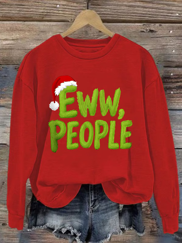 Grinch Print Sweatshirt  ACE