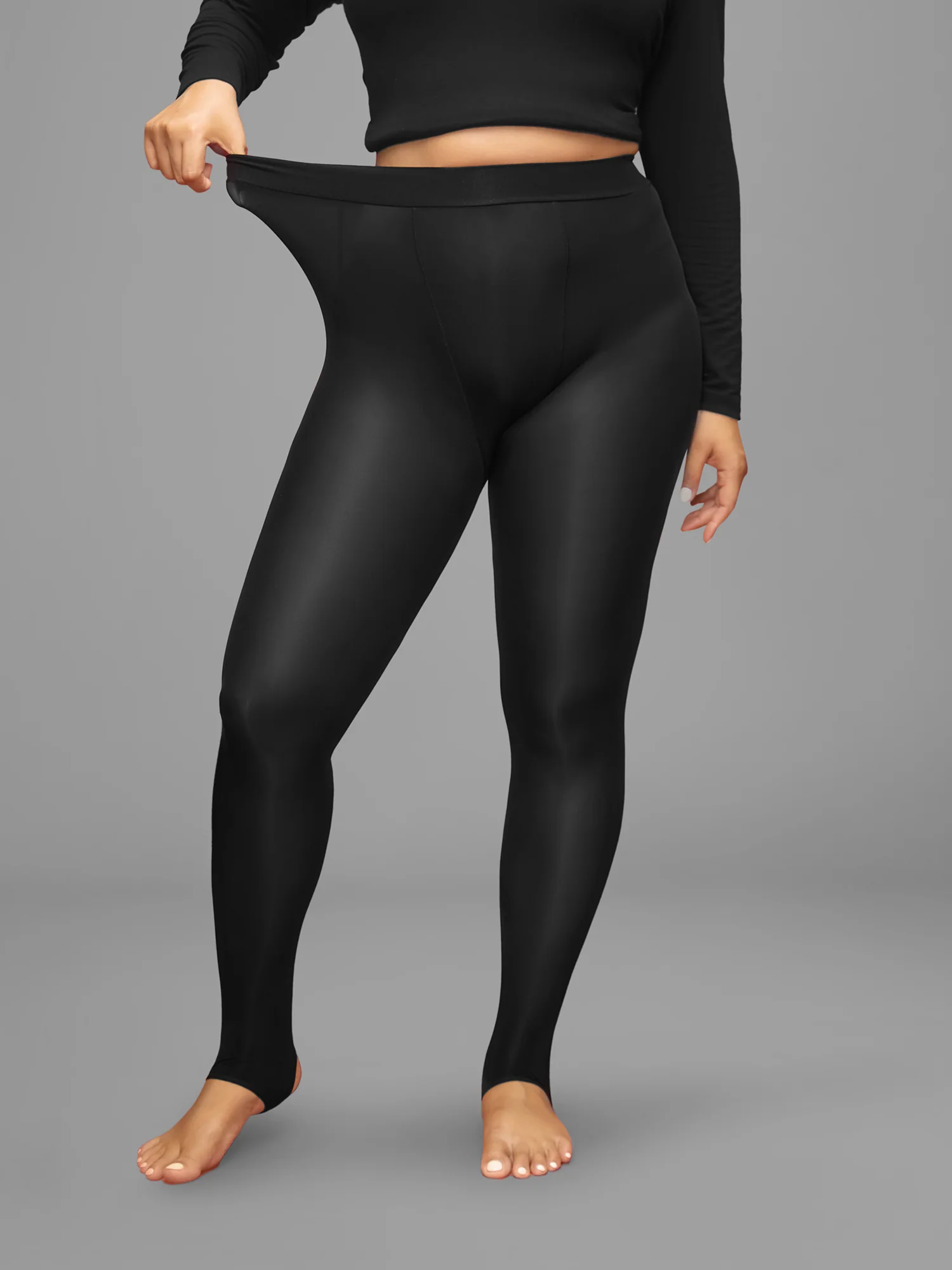 Ankle Cover Design Seamless Legging Tights Stocking