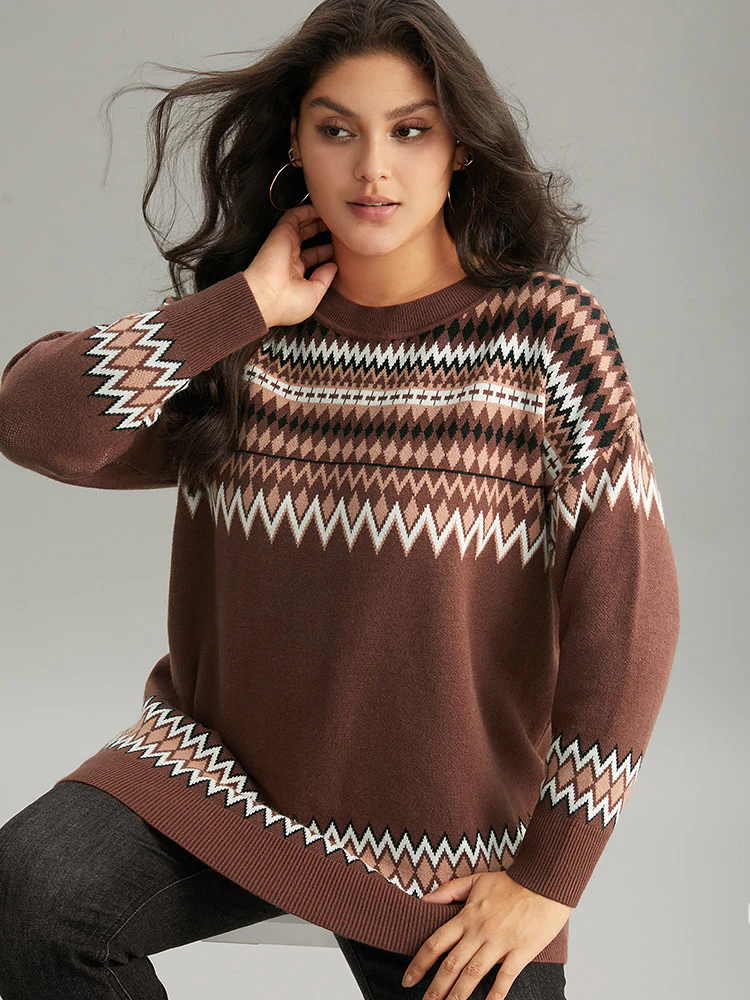 Supersoft Essentials Bandana Print Drop Shoulder Pullover