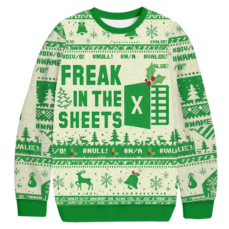 This Calls for a Spreadsheet Christmas Ugly Sweatshirt