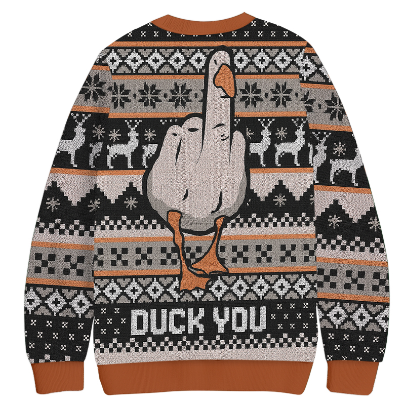 Duck You Christmas Ugly Sweatshirt