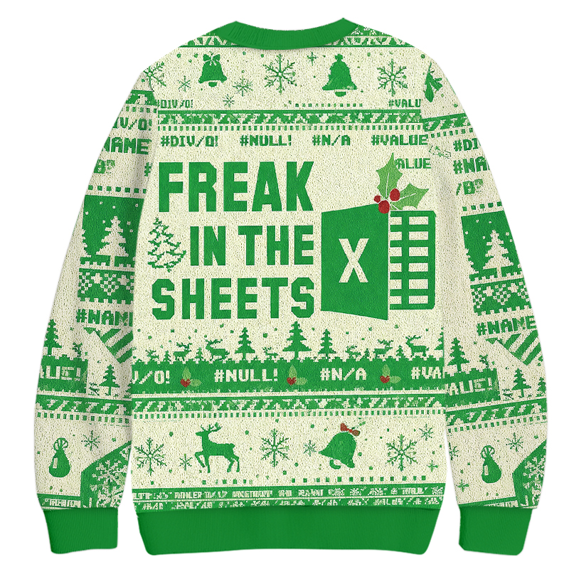 This Calls for a Spreadsheet Christmas Ugly Sweatshirt
