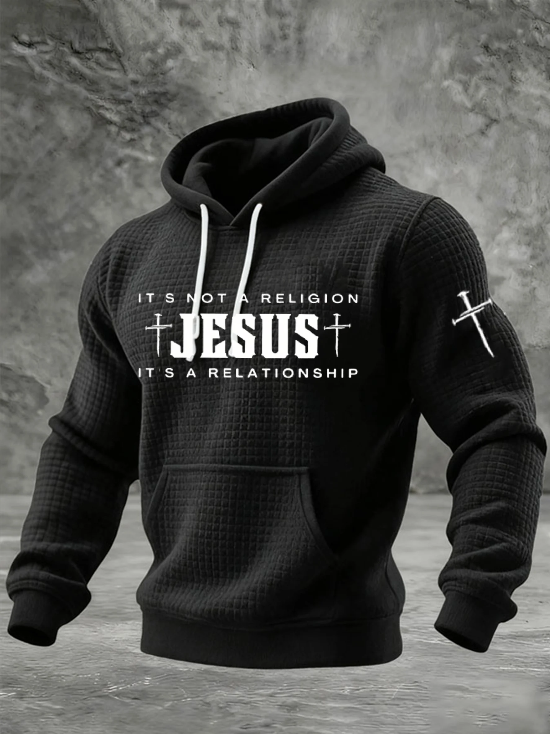 Men's  Faith Over Fear Print Sweatshirt