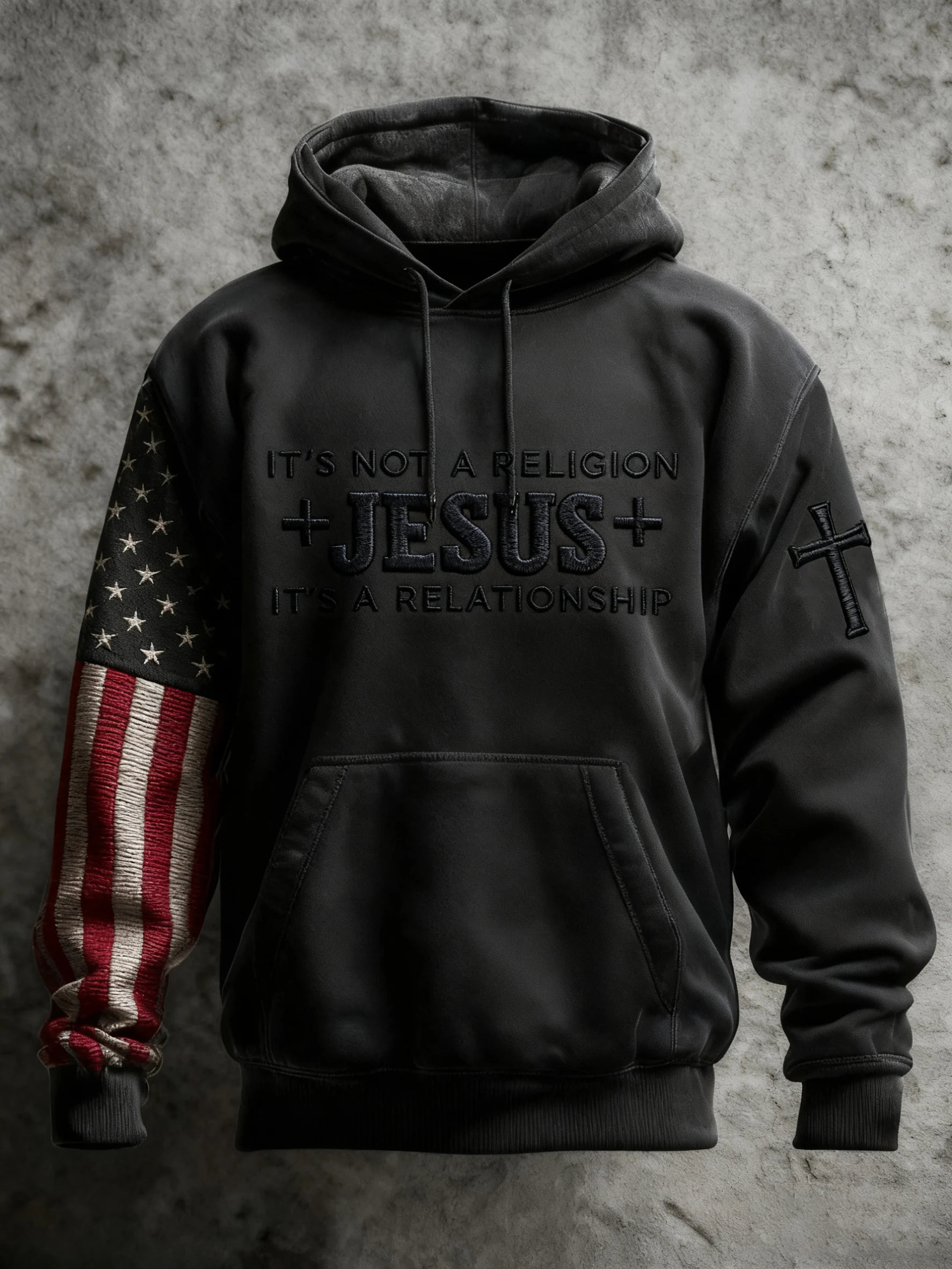 Men's casual retro faith sweatshirt